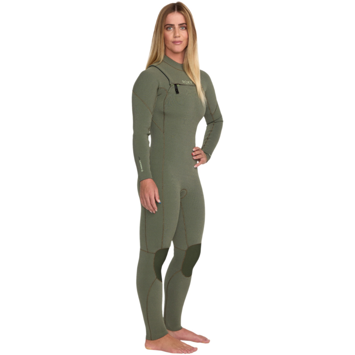 2025 Roxy Womens Elite Xtra Stretch 4/3mm Chest Zip Wetsuit 26BW213504 -.. Sage
